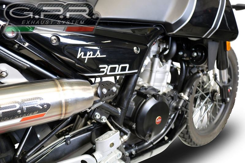 GPR Original For F.B. Mondial Hps 300 2018/20 E4 Homologated Slip-On Exhaust Deeptone Inox | MD.4.DE