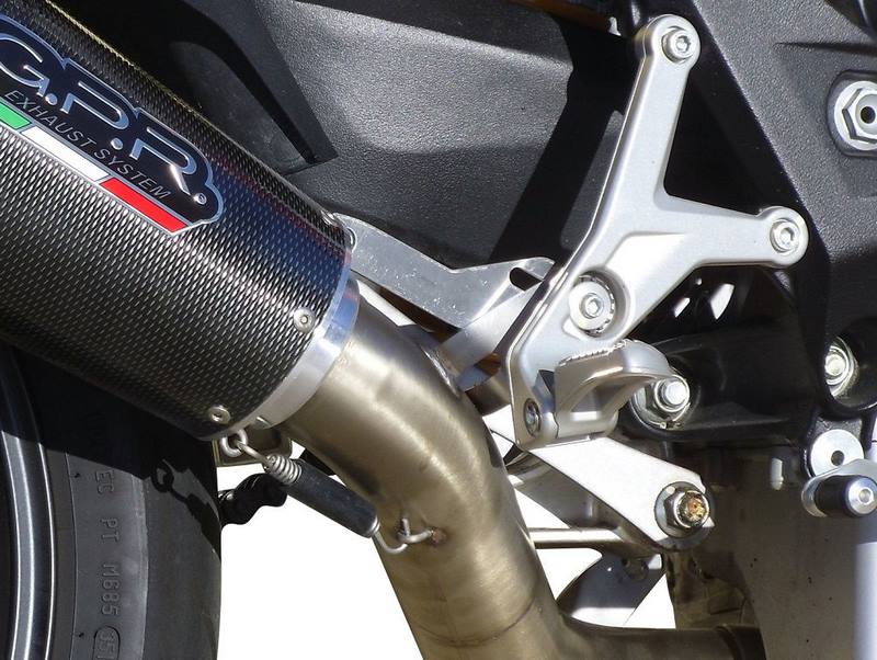 GPR Original For Mv Agusta Brutale 800 Drag 2013/16 - Rr E3 Homologated Slip-On Exhaust Catalized Gpe Ann.Poppy | MV.15.CAT.GPAN.PO