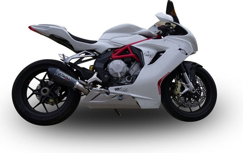 GPR Original For Mv Agusta F3 675 2012/16 E3 Homologated Slip-On Exhaust Catalized Gpe Ann.Poppy | MV.5.CAT.GPAN.PO