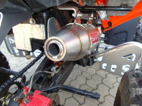 GPR Original For Adly 500 Hurricane S Homologated Slip-On Exhaust Deeptone Atv | QUSP.142.DEATV