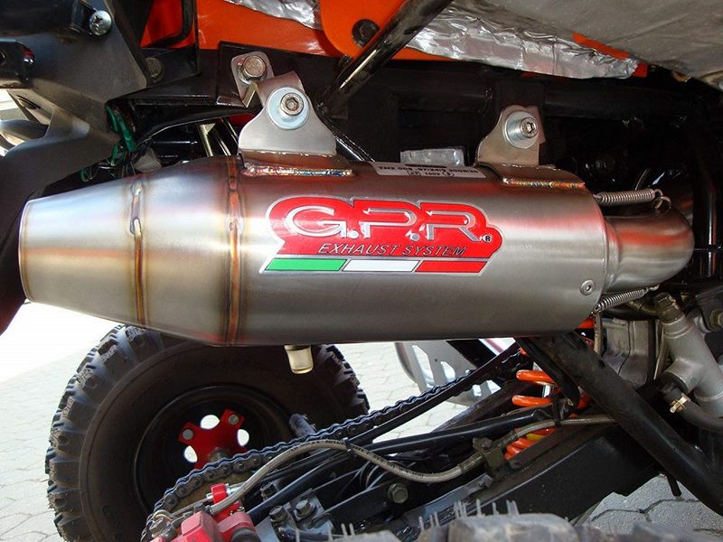 GPR Original For Adly 500 Hurricane S Homologated Slip-On Exhaust Deeptone Atv | QUSP.142.DEATV