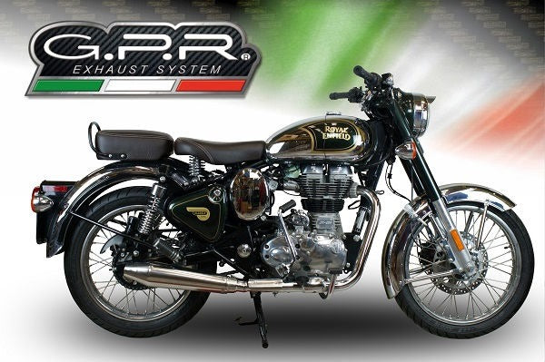 GPR Original For Royal E. Classic / Bullet Efi 500 2009/16 Homologated Slip-On Exhaust Catalized Vintacone | ROY.2.VIC