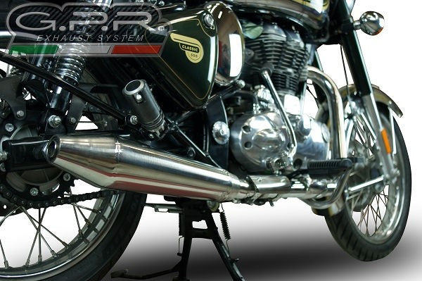 GPR Original For Royal E. Classic / Bullet Efi 500 2009/16 Homologated Slip-On Exhaust Catalized Vintacone | ROY.2.VIC