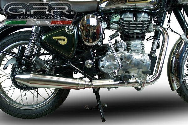 GPR Original For Royal E. Classic / Bullet Efi 500 2009/16 Homologated Slip-On Exhaust Catalized Vintacone | ROY.2.VIC