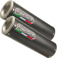 GPR Original For Suzuki Gsx-R 1000 K9 2009/11 Pair Homologated Slip-On Exhaust M3 Black Titanium  | S.158.M3.BT