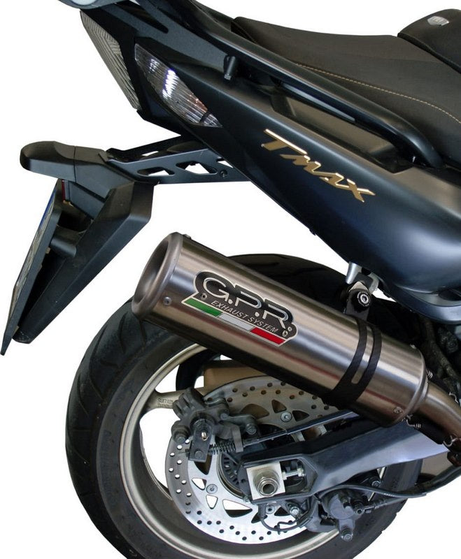 GPR Original For Yamaha T-Max 530 2012/16 E3 Homologated Full Exhaust Catalized M3 Titanium Natural  | SC.CAT.208.M3.TN