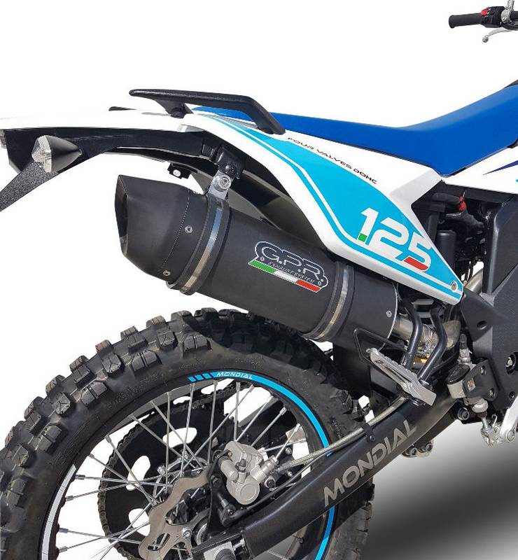 GPR Original For Um Motorcycles Dsr Adventure Tt 125 2018/20 E4 Homologated Slip-On Exhaust Catalized Furore Evo4 Nero | UM.3.CAT.FUNE
