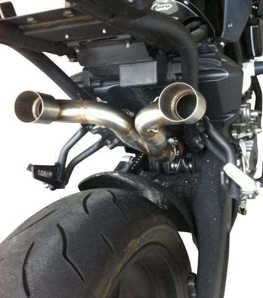 GPR Original For Yamaha Mt-03 660 2006/13 Pair Homologated Slip-On Exhaust M3 Titanium Natural  | Y.111.M3.TN