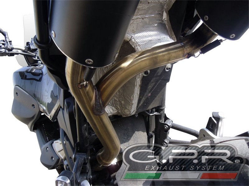 GPR Original For Yamaha Xt 660 Z Tenere 2008/16 Pair Homologated Slip-On Exhaust Catalized Satinox  | Y.130.SAT