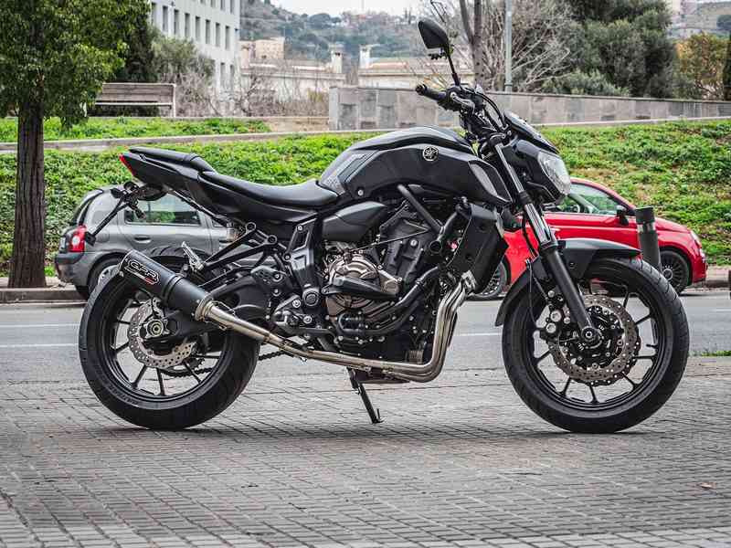 GPR Original For Yamaha Mt-07 2014/2016 E3 Homologated Full Exhaust Catalized M3 Black Titanium  | Y.177.M3.BT