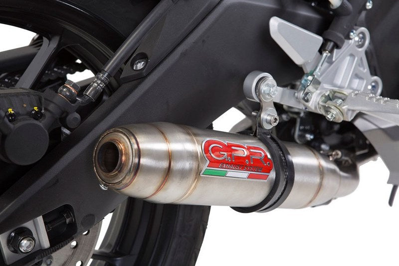 GPR Original For Yamaha Mt 125 2017/19 E4 Homologated Slip-On Exhaust Catalized Deeptone Inox | Y.205.CAT.DE