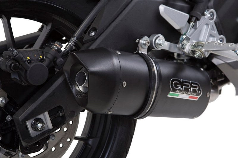 GPR Original For Yamaha Mt 125 2017/19 E4 Homologated Slip-On Exhaust Catalized Furore Evo4 Nero | Y.205.CAT.FUNE