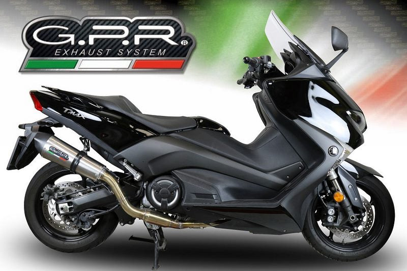 GPR Original For Yamaha T-Max 530 2017/19 E4 Homologated Full Exhaust Catalized Gp Evo4 Titanium | YA.CAT.9.GPAN.TO