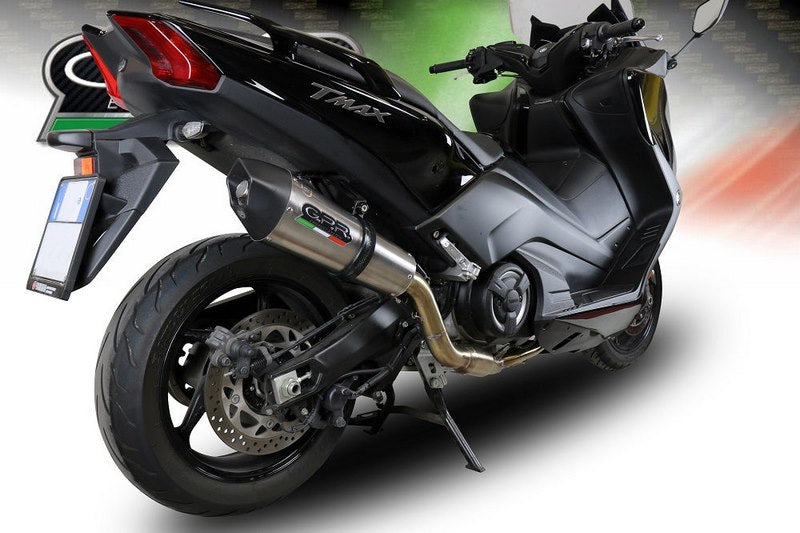 GPR Original For Yamaha T-Max 530 2017/19 E4 Homologated Full Exhaust Catalized Gp Evo4 Titanium | YA.CAT.9.GPAN.TO