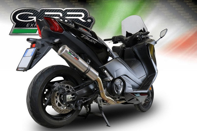 GPR Original For Yamaha T-Max 530 2017/19 E4 Homologated Full Exhaust Catalized M3 Titanium Natural  | YA.CAT.9.M3.TN