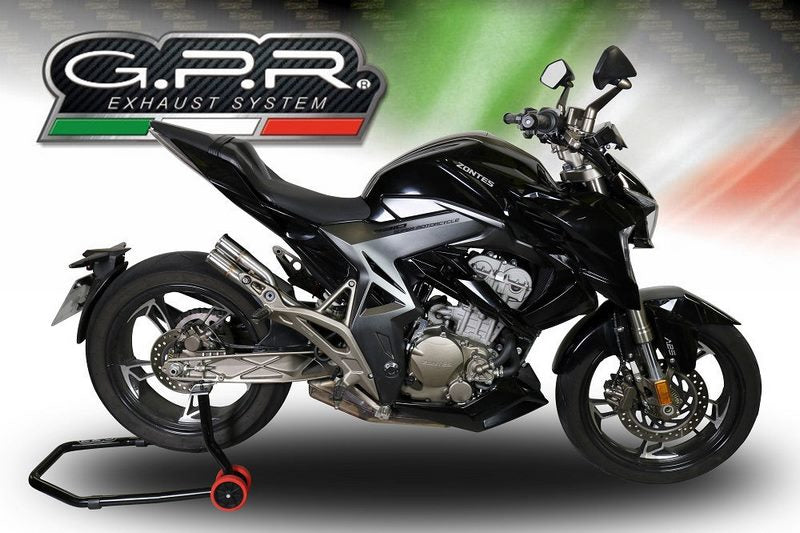 GPR Original For Zontes Zx 310 R - X 2018/20 E4 Homologated Slip-On Exhaust F205 | Z.3.F205