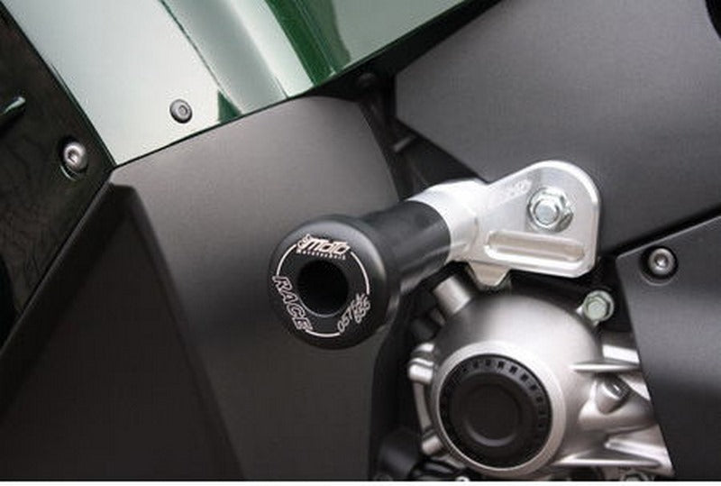 GSG MOTOTECHNIK Crash Pad set, Holding Plates Natural Aluminium for Kawasaki GTR 1400 (2007 -) | 115440-K39A