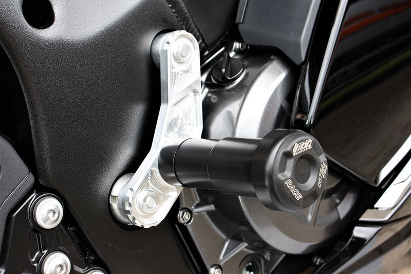 GSG MOTOTECHNIK Crash Pad set for, Holding plates natural aluminium Suzuki GSX 1300 R Hayabusa (2021 -) | 1154440-S62