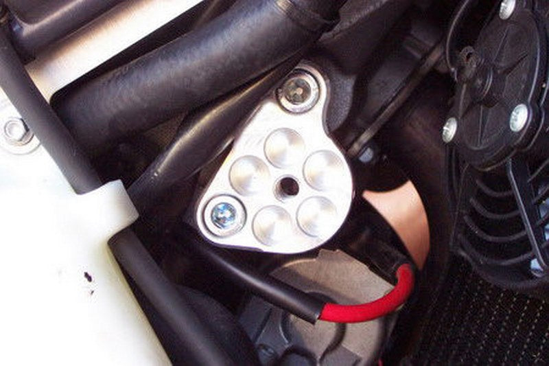 GSG MOTOTECHNIK Crash Pad set for Aprilia RSV 1000 Mille (2001-2003), mounting on carrier plate | 11549105-A7-DS