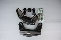 GSG MOTOTECHNIK Crash Pad Set “Streetline”, Attachments natural aluminium for Kawasaki Z 1000 (2014-2019) | 1505025-K69