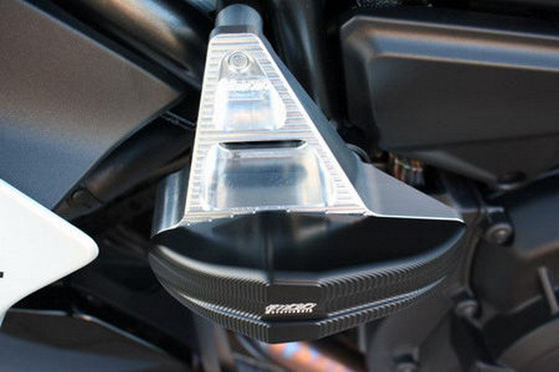 GSG MOTOTECHNIK Crash Pad Set “Streetline”, Attachments natural aluminium for Ducati Diavel 1260 / S (2019 -) | 1505040-D35