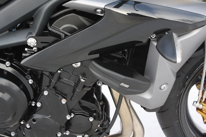 GSG MOTOTECHNIK Crash Pad set “Streetline” for Triumph Street Triple 675 / 675 R (2013-2016) | 1505040-T26
