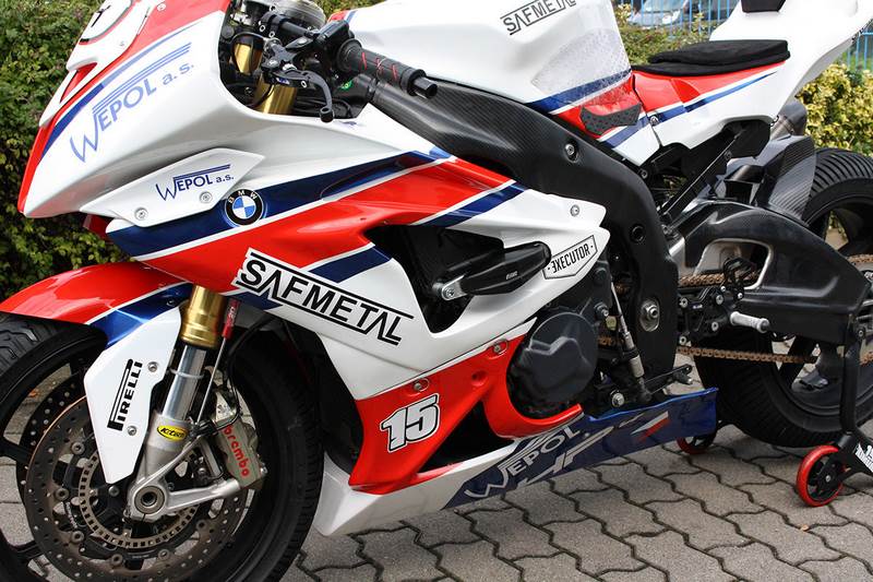 GSG MOTOTECHNIK Crash Pad set “Streetline” for BMW S 1000 RR Racing / Endurance (2010-2018) | 1505040-W14