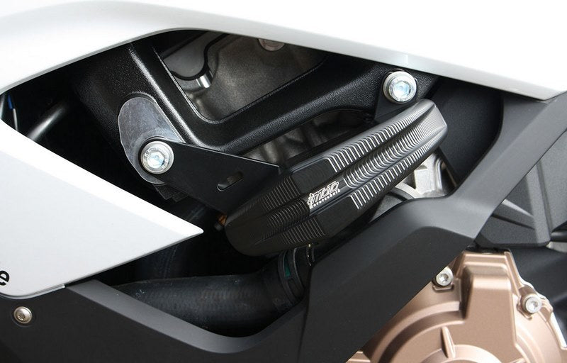GSG MOTOTECHNIK Crash Pad Set “Streetline”, Attachments black for BMW S 1000 RR (2019 -) | 1505040105-W19-SH