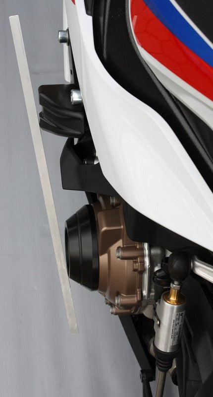 GSG MOTOTECHNIK Crash Pad Set “Streetline”, Attachments natural aluminium for BMW S 1000 RR (2019 -) | 1505040105-W19