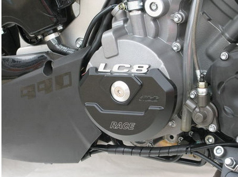 GSG MOTOTECHNIK Left Engine cover protection for KTM 950 Super-Moto (2006 -) | 162-115-KM111L