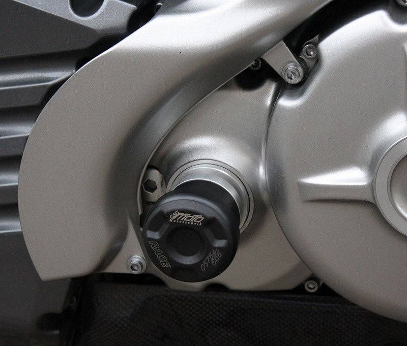 GSG MOTOTECHNIK Crash Pad set, Holding Plates Natural Aluminium for Yamaha MT-01 (2005 -) | 3549403-Y27