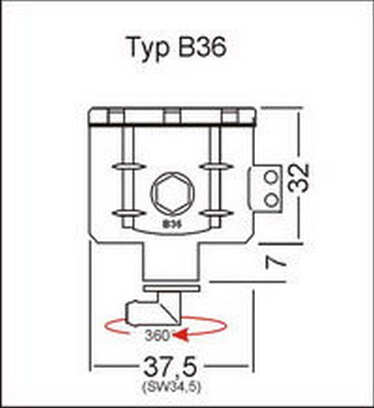 GSG MOTOTECHNIK Brake fluid reservoir * Rear * for BMW F 800 GT (2013 -) | 3999-B36-W12