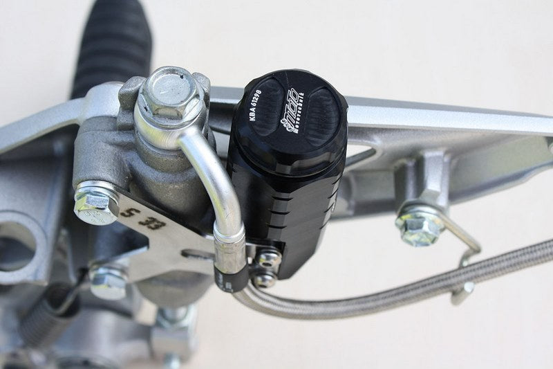 GSG MOTOTECHNIK Brake fluid reservoir * Rear *, Natural Aluminium for Suzuki GSX 1300 R B-King (2007 -) | 399963-S39