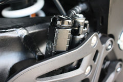 GSG MOTOTECHNIK Brake fluid reservoir * Rear *, Anodised Silver for Suzuki GSX-S 1000 (2015-2020) | 399963-S54-0
