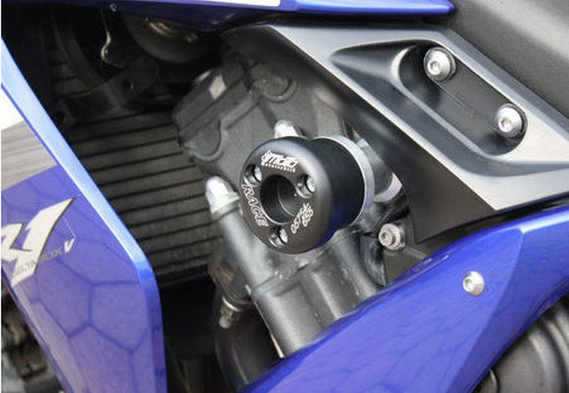 GSG MOTOTECHNIK Crash Pad set, Adapter Natural Aluminium for Yamaha YZF 1000 R1 (2004-2006) | 40493-Y26