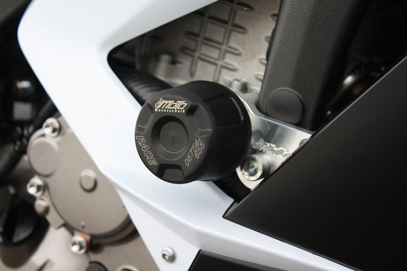 GSG MOTOTECHNIK Crash Pad set, Holding Plates Natural Aluminium for Kawasaki ZX-6R 636 (2013-2015) | 40602-K36-DS