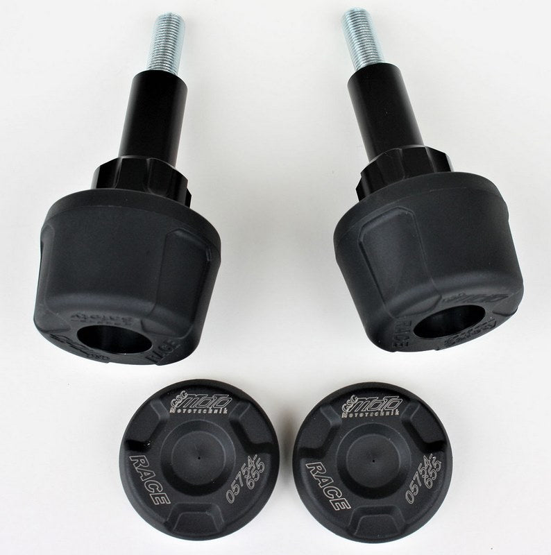 GSG MOTOTECHNIK Crash Pad set, Adapter Natural Aluminium for MV-Agusta Brutale 800 (2016 -) | 40602-M10-DS