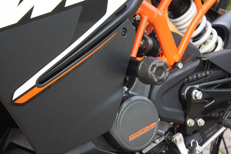 GSG MOTOTECHNIK Crash Pad set for KTM RC 125 / 200 (2017-2021) | 4060275-KM7-DS-SH