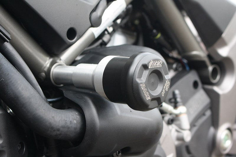 GSG MOTOTECHNIK Crash Pad set, Adapter Natural Aluminium for Ducati Multistrada 1260 / S (2018 -) | 4585493-D32