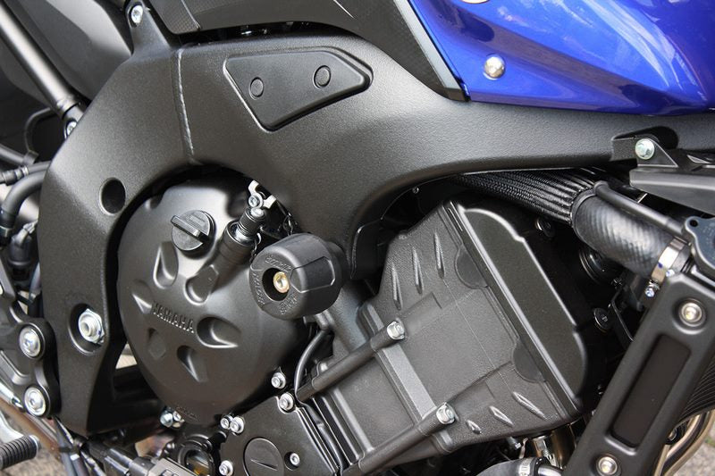 GSG MOTOTECHNIK Crash Pad set, Adapter Natural Aluminium for Yamaha FZ8 / Fazer 8 (2010 -) | 49490-Y32-DS