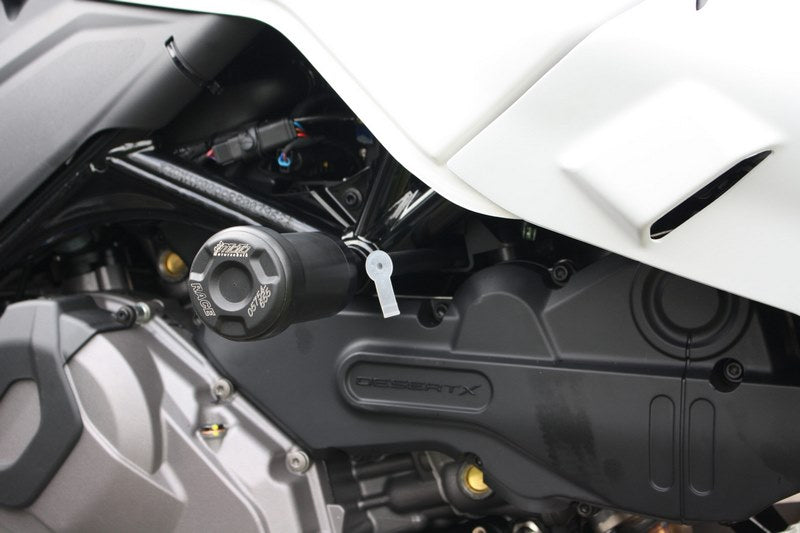 GSG MOTOTECHNIK Crash Pad Set, Adapter natural aluminium for Ducati Desert X (2022 -) | 7549385-D43