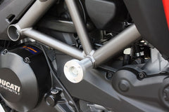 GSG MOTOTECHNIK Crash Pad set, Adapter Aluminium Black Anodized for Ducati Multistrada 1200 / S / Touring | 85493-D18-SH