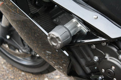 GSG MOTOTECHNIK Crash Pad set, Holding Plates Natural Aluminium for Yamaha YZF 1000 R1 (2007-2008) | 92444035-Y33-DS