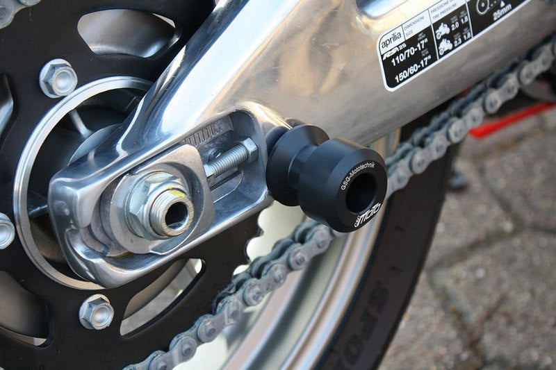 GSG MOTOTECHNIK Bobbins / swing arm protection for Aprilia RS 125 (2005-2010) | HSKP-6-A11