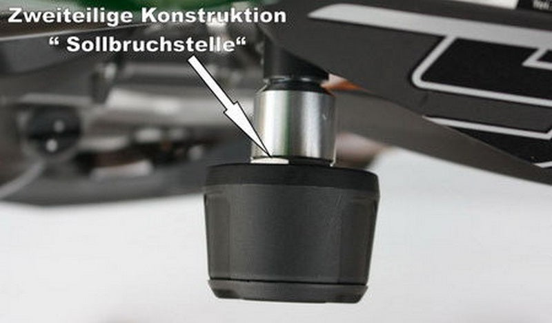 GSG MOTOTECHNIK Replacement pad, Mounting Location: LEFT (for crash pad sets: 40602-N4-DS) | N4-EP-40602-DS-LEFT