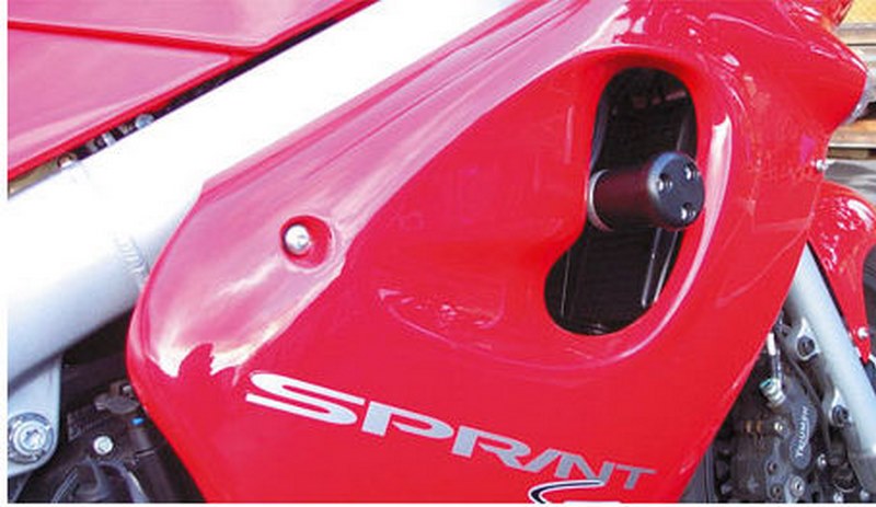 GSG MOTOTECHNIK Replacement pad, Mounting Location: LEFT (for crash pad sets: 75493-T8) | T8-EP-75493-M6-LEFT