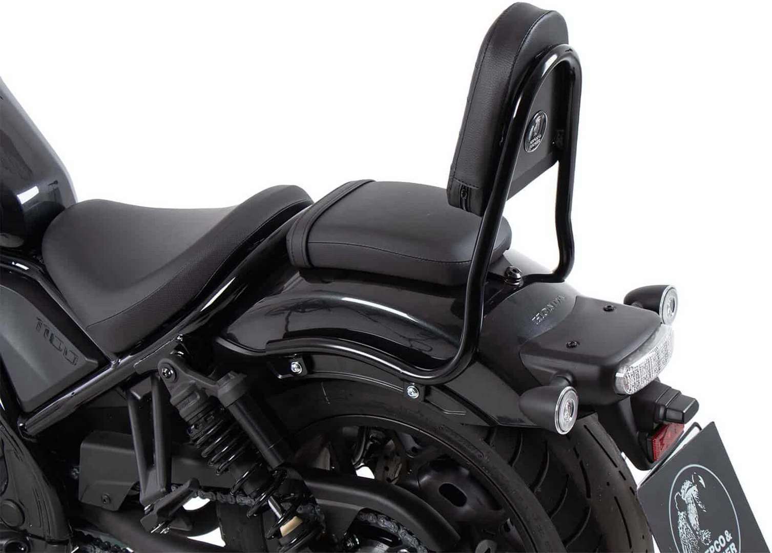 Hepco & Becker Sissybar without rearrack (tube type) black for Honda CMX 1100 Rebel (2021-) | 42169525 00 01