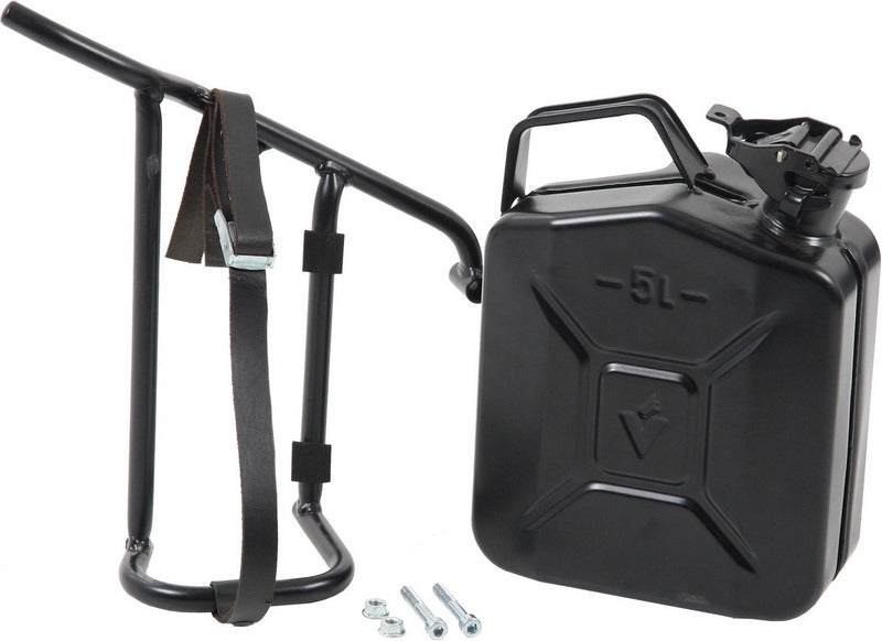 Hepco & Becker Canister 4 ltr. incl. holder left Cutout-black for Harley-Davidson Sportster 883 Roadster/Iron 883/Super Low/ 8 | 4220718 00 01