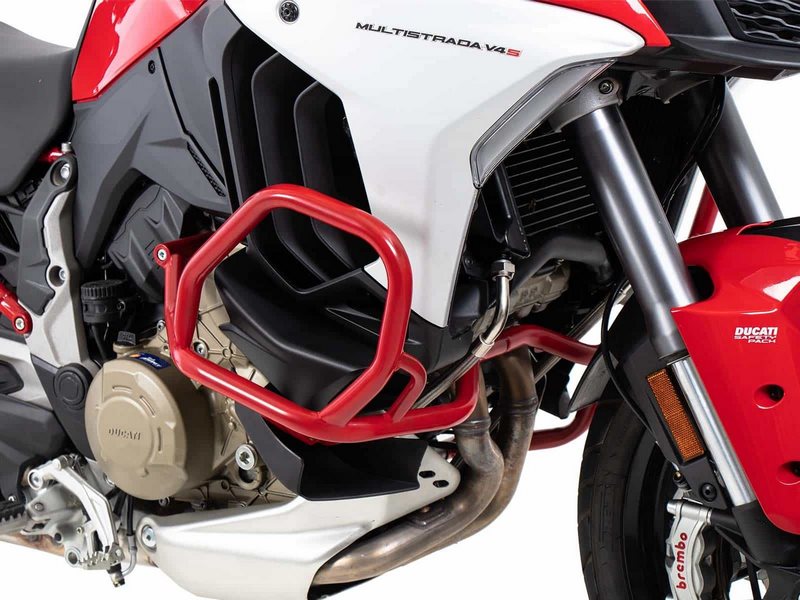 Hepco & Becker Engine protection bar red for Ducati Multistrada V4 / S / S Sport (2021-) | 5017614 00 04