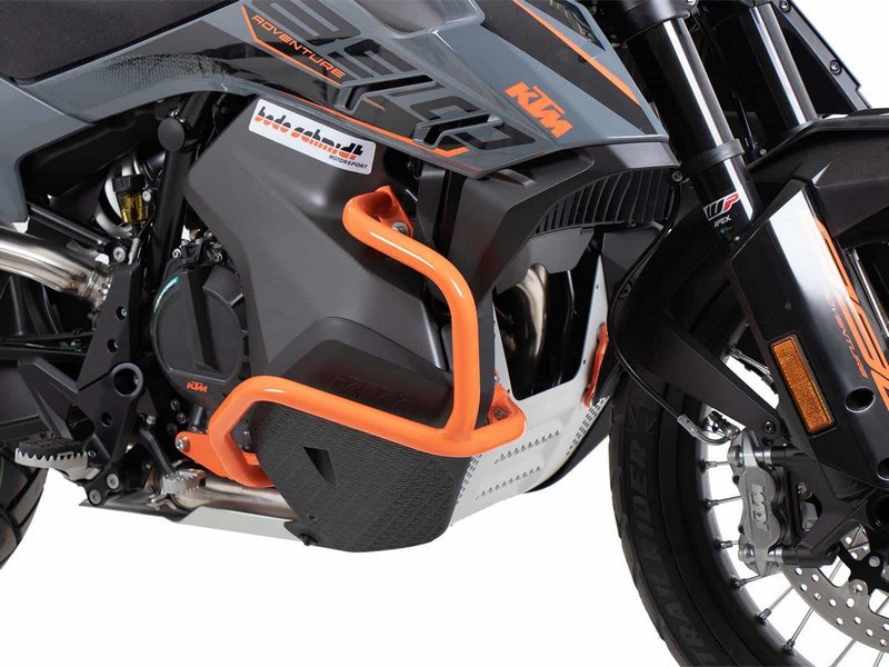 Hepco & Becker Engine protection bar orange for KTM 890 Adventure / R / Rally (2021-) | 5017617 00 06